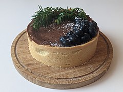 Chocolate cheese tart with blueberries.jpg