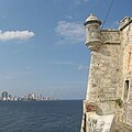 キューバのハバナ港を守る古い要塞のタレット