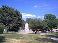 The main square in Jacksonville, Illinois