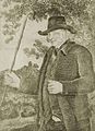 Image 23John Metcalf, also known as Blind Jack of Knaresborough. Drawn by J R Smith in The Life of John Metcalf published 1801. (from History of road transport)