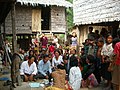 Meeting in a village commons, Takeo province