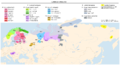 Map of the Uralic languages (Romanian)