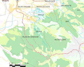 Poziția localității Osséja