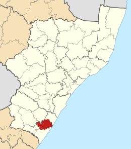 KwaZoeloe-Natal, Umzumbe ingekleurd