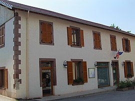 The town hall in Mortagne