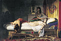 Kleopatras død, av Jean-André Rixens, 1874