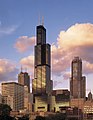 Image 32The Willis Tower (formerly the Sears Tower), the world's tallest building from 1973 to 2004. The tower's innovative bundled tube structure was designed by Bruce Graham and Fazlur Khan. Photo credit: Soakologist (from Portal:Illinois/Selected picture)