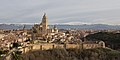 Segovia surlarına ve katedraline bakış, İspanya