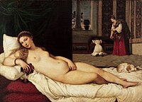 Urbinoko Venus, 1538, Uffizi Galeria, Florentzia