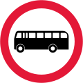 Buses and coaches prohibited (1965–1975)