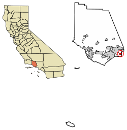 Location of Bell Canyon in Ventura County, California.