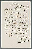 Brief van Witsen aan Verwey (1888)
