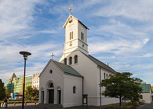 Catedral luterana de Reykjavík.