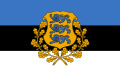Vlajka estonského prezidenta Poměr stran: 7:11