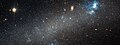 Aufnahme durch das Hubble-Weltraumteleskop. Oben rechts ist der Nebel NGC 2363 zu erkennen.