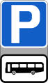 Sign F 205 Bus Parking