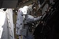 Glover mounting station battery modules in the steelwork of the S6 truss