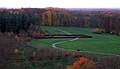 Vista sul parco della battaglia dall'alto della torre del Museo