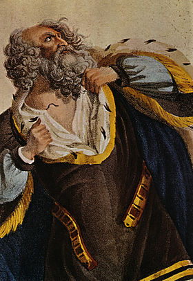 Gravure anonyme représentant Ludwig Devrient dans le rôle de Lear.