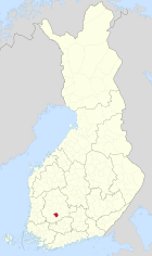 Lage von Lempäälä in Finnland