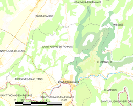 Saint-André-en-Royans – Mappa