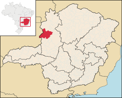 Localização de Paracatu em Minas Gerais