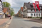 Blick auf die Osterstraße im Ort