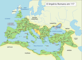 Далмация в составе Римской империи в 117 г.