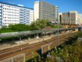 Vue de la station de S-Bahn Landsberger Allee.