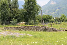 Photographie des thermes antiques de Faverges.