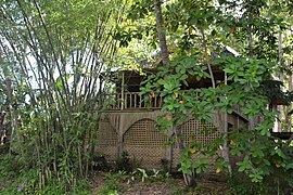 A traditional Filipino house with amakan walls in Bohol