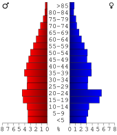 Bevolkingspiramide Lumpkin County