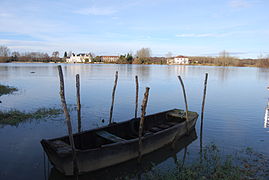 L'Adour entre Urt et Saint-Laurent-de-Gosse.