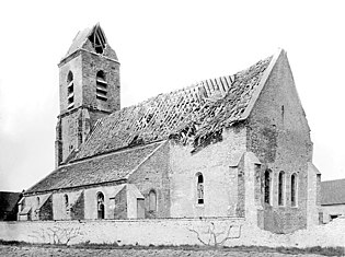 布里地区欧热的荒废教堂，1919年左右