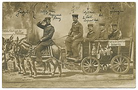 Das Kriegsgeschehen von 1915 erscheint erstmals auf einer Bildpostkarte.