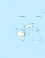 Central på en karta över Fiji