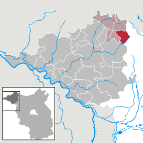 Poziția Halenbeck-Rohlsdorf pe harta districtului Prignitz