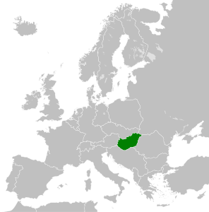 Ubicació de Hongria