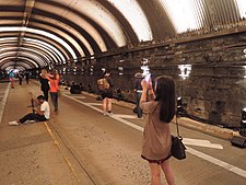 Interior with Voice Tunnel art installation (2013)