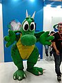 Konqi costume at Latinoware 2012.