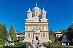 Church building in white stone