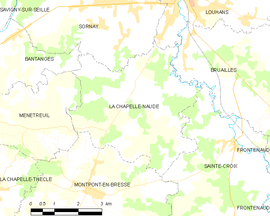 Mapa obce La Chapelle-Naude