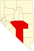 Localização do Condado de Nye