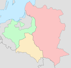 Mapa lokalizacyjna Polski w 1796