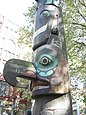 Detail des Seattle-Totempfahls