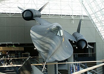 收藏於內布拉斯加州戰略航空與太空博物館（Strategic Air and Space Museum）的SR-71