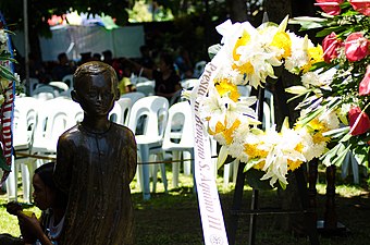 Statue of little Rizal