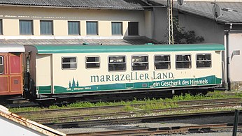 Büffetwagen „Mariazellerland“ der Mariazellerbahn, nun auf der Steyrtalbahn im Dienst