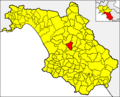 Collocatio finium Municipii in Provincia Salernitana.