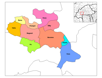 Bana Department location in the province